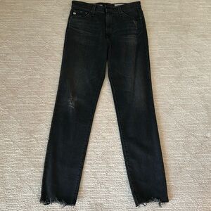 AG The Sophia Ankle Black Jean. Size 28. Excellent Condition